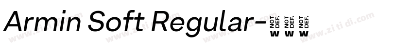 Armin Soft Regular字体转换